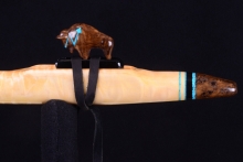 Curly Poplar Native American Flute, Minor, Mid G-4, #H15G